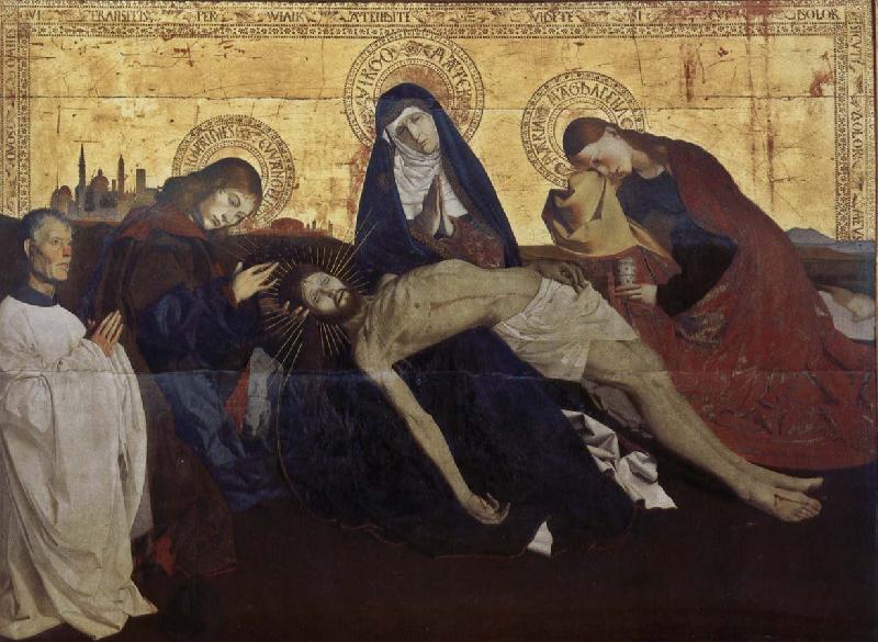 Enguerrand Quarton Our Lady of condolences to Jesus Sweden oil painting art